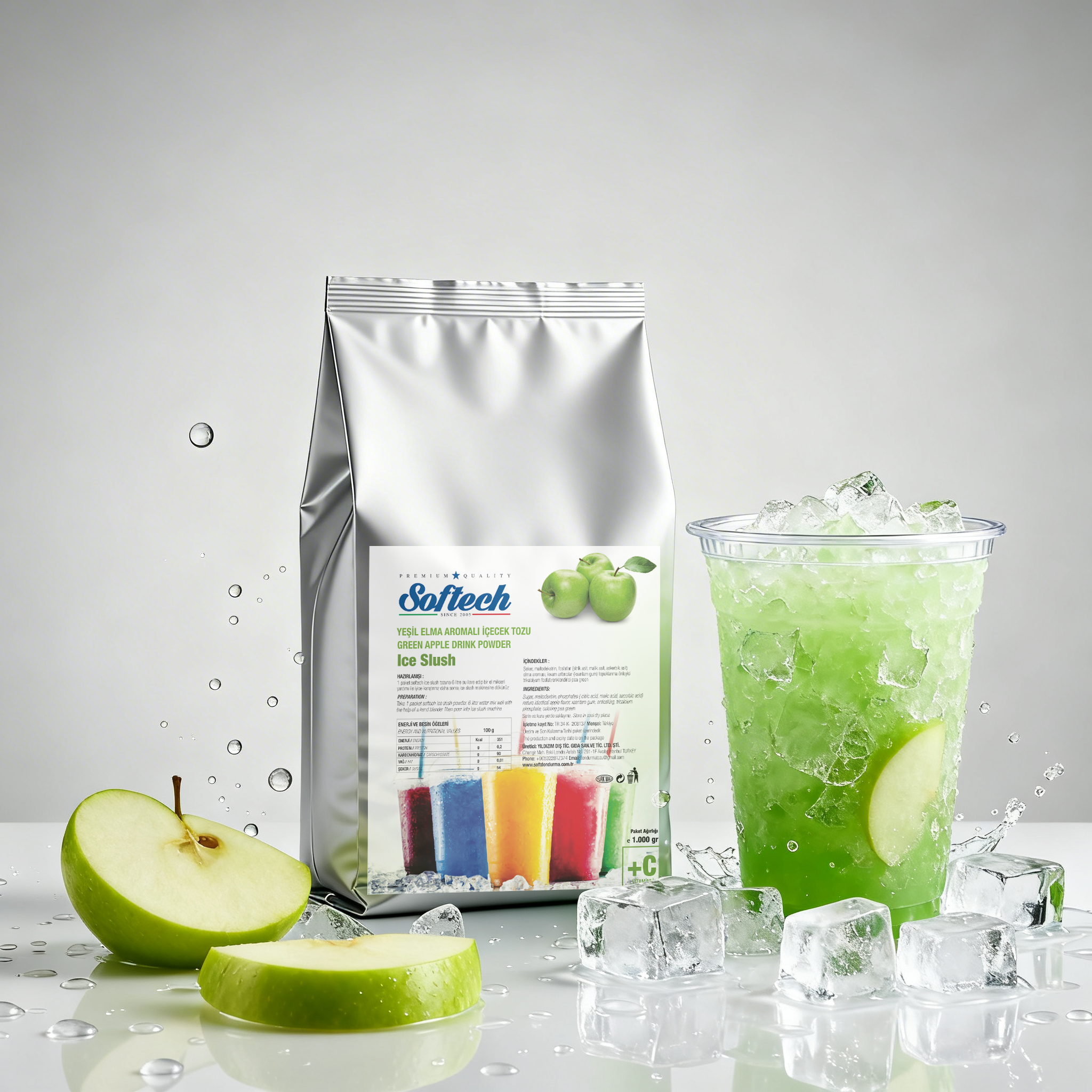 Elmalı Ice Slush Tozu